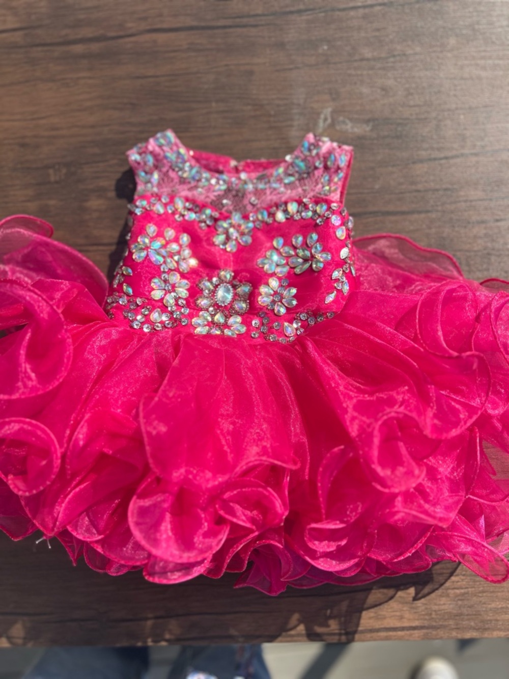 Hot Pink Jeweled Tutu Dress